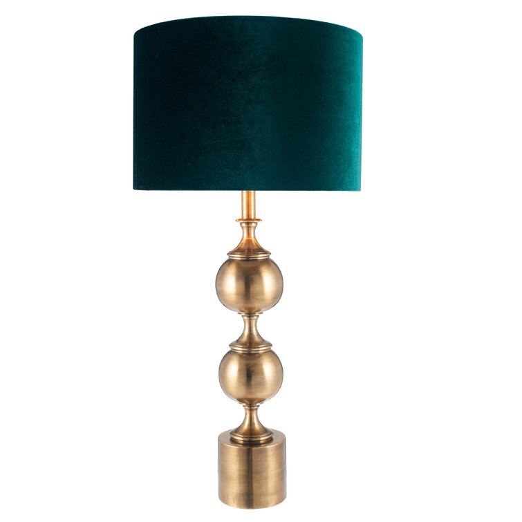 Velvet table lamp store shade